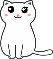 desenho de gato fofo. gatinha png