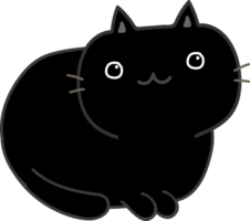 leuke kattencartoon. kitten huisdier png