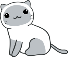 cute cat cartoon. kitty pet png