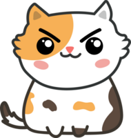 desenho de gato fofo. gatinha png