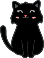 simpatico cartone animato gatto. gattino png