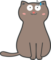 dessin animé de chat mignon. minou png