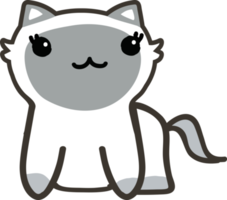 simpatico cartone animato gatto. gattino domestico png