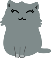 dessin animé de chat mignon. chaton animal de compagnie png