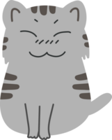 dessin animé de chat mignon. animal de compagnie minou png