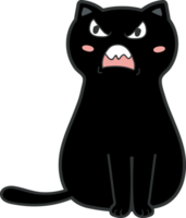 dessin animé de chat mignon. animal de compagnie minou png