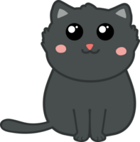 lindo gato de dibujos animados. gatito png