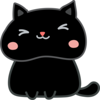 desenho de gato fofo. gatinha png