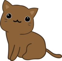 dessin animé de chat mignon. minou png