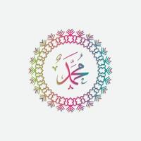 diseño de vector de patrón islámico de tarjeta de felicitación mawlid al-nabi con elegante color degradado. también se puede utilizar para fondo, banner, portada. la media es, el cumpleaños del profeta muhammad