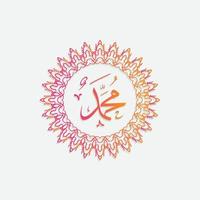 diseño de vector de patrón islámico de tarjeta de felicitación mawlid al-nabi con elegante color degradado. también se puede utilizar para fondo, banner, portada. la media es, el cumpleaños del profeta muhammad