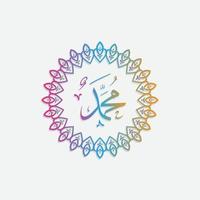 diseño de vector de patrón islámico de tarjeta de felicitación mawlid al-nabi con elegante color degradado. también se puede utilizar para fondo, banner, portada. la media es, el cumpleaños del profeta muhammad