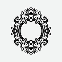 vintage ornament or retro ornament isolated on white background vector