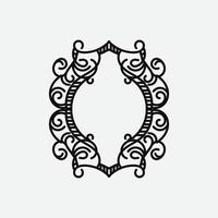 vintage ornament or retro ornament isolated on white background vector
