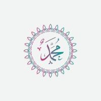 diseño de vector de patrón islámico de tarjeta de felicitación mawlid al-nabi con elegante color degradado. también se puede utilizar para fondo, banner, portada. la media es, el cumpleaños del profeta muhammad