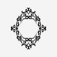 vintage frame. vintage ornament. tarditional frame isolated on white background vector