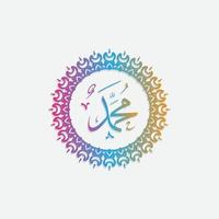 Mawlid Al-Nabi Greeting Card islamic pattern vector design with elegant gradient color. also can be used for background, banner, cover. the mean is, Prophet Muhammad's Birthday