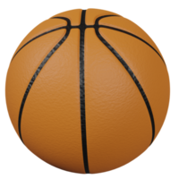 Basketball 3D Render Top Front View png