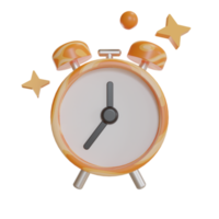 alarma de icono de objeto de ilustración 3d png