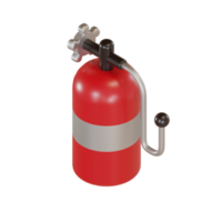 tubo de oxigênio do ícone do objeto da ilustração 3d png