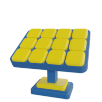 3D Illustration object icon solar panel png