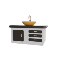 3d Illustration Object icon sink png