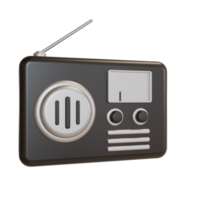 O rádio de ícone de objeto de ilustração 3D pode ser usado para web, aplicativo, gráfico de informações, etc. png
