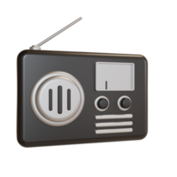 La radio d'icône d'objet d'illustration 3d peut être utilisée pour le Web, l'application, le graphique d'informations, etc. png