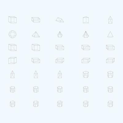 Teacher's Mathematics Geometry Teaching Materials in Class Bassic Shape