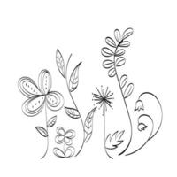 Printable flower Embroidery pattern design. vector