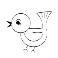 Cute Hand Drawn Bird design for print vector