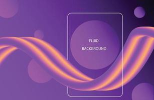 Background  Colorful gradient wave banner template with fluid wave shape design vector