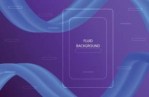 Background  Colorful gradient wave banner template with fluid wave shape design vector