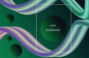 Background  Colorful gradient wave banner template with fluid wave shape design vector