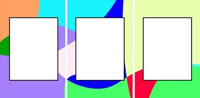 set banner colorfull abstract vector