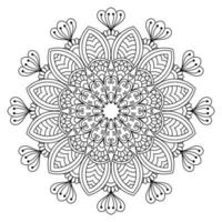 mandala para colorear páginas, patrones, hermosos mantras, fondos islámicos, tarjetas de boda, plantillas de decoración y diseños de camisetas vector