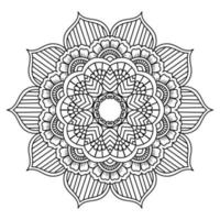 mandala para colorear páginas, patrones, hermosos mantras, fondos islámicos, tarjetas de boda, plantillas de decoración y diseños de camisetas vector