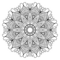 mandala para colorear páginas, patrones, hermosos mantras, fondos islámicos, tarjetas de boda, plantillas de decoración y diseños de camisetas vector