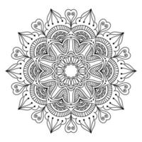 mandala para colorear páginas, patrones, hermosos mantras, fondos islámicos, tarjetas de boda, plantillas de decoración y diseños de camisetas vector