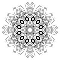 mandala para colorear páginas, patrones, hermosos mantras, fondos islámicos, tarjetas de boda, plantillas de decoración y diseños de camisetas vector