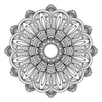 mandala para colorear páginas, patrones, hermosos mantras, fondos islámicos, tarjetas de boda, plantillas de decoración y diseños de camisetas vector