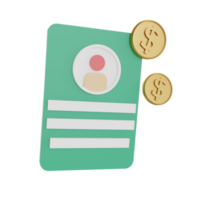 3d Illustration Object icon money data scale Can be used for web, app, info graphic, etc png