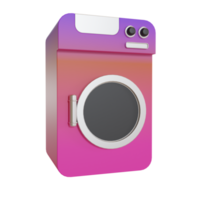 3d Illustration Object icon machine Laundry Can be used for web, app, info graphic, etc png