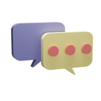 3d Illustration Object icon chatting Can be used for web, app, info graphic, etc png