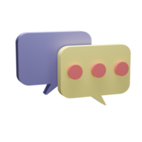 3d Illustration Object icon chatting Can be used for web, app, info graphic, etc png