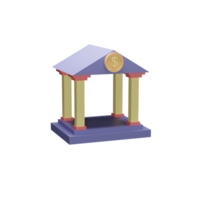 El banco de iconos de objetos de ilustración 3d se puede utilizar para web, aplicación, gráfico de información, etc. png