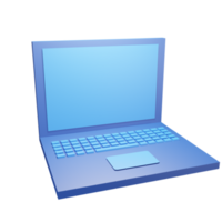 3d Illustration icon laptop can be used app, web, info graphic ,etc png