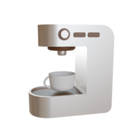 Máquina de café de ícone de objeto de ilustração 3D pode ser usada para web, aplicativo, gráfico de informações, etc png