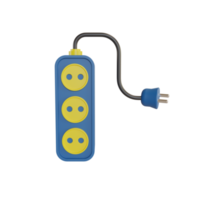 3D Illustration object icon power strip png