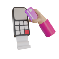 3d Illustration Object icon pos machine png